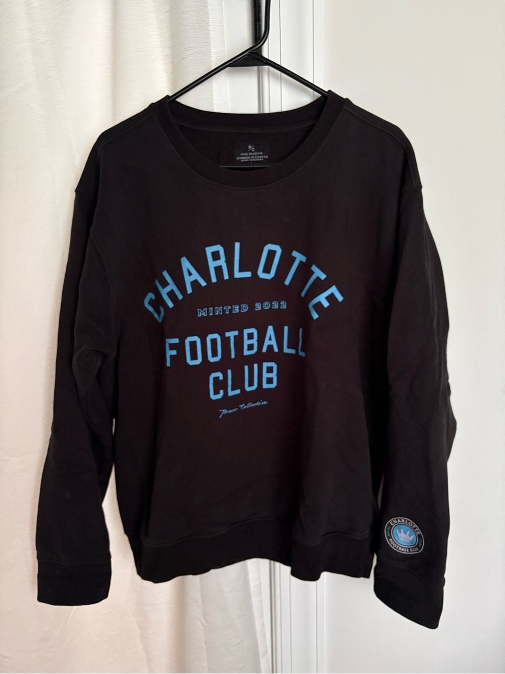 Charlotte Football Club Black Crewneck Sweatshirt